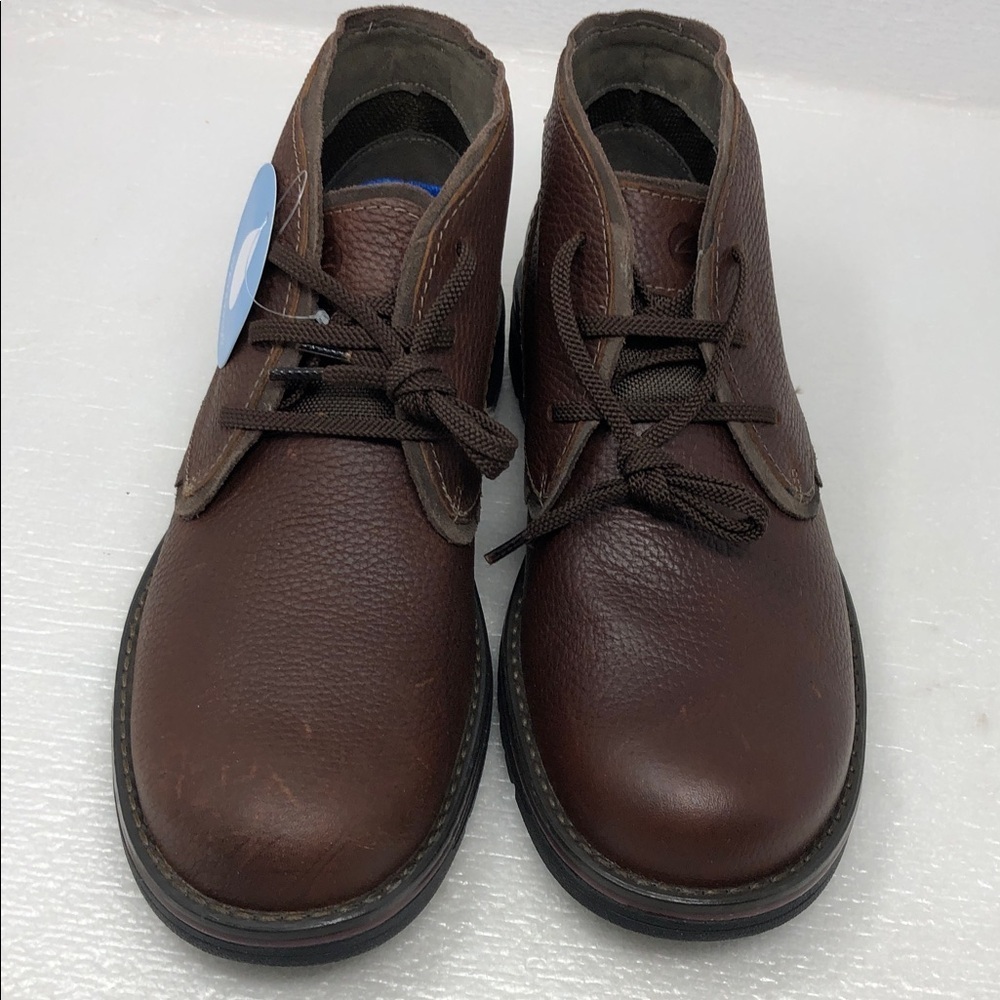 NEW Clarks Morris Peak Waterproof Brown Tumbled Leather Chukka Boot Men’s Size 7 - Picture 7 of 16